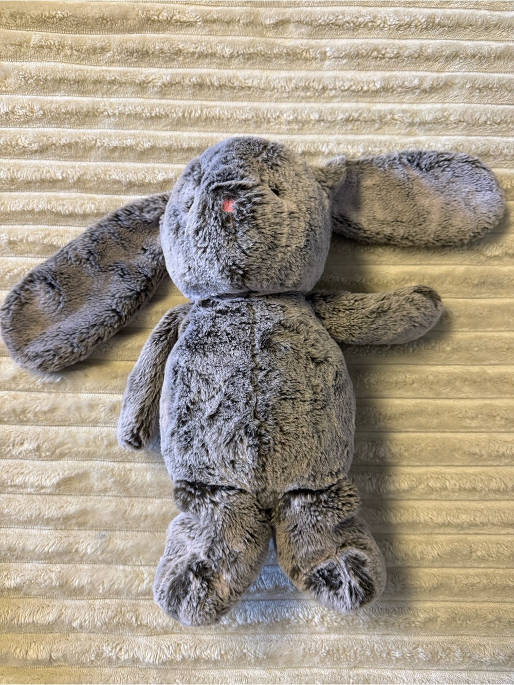 Grey Plush Bunny Soft Toy for Kids - Snuggle Comfort